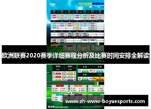 欧洲联赛2020赛季详细赛程分析及比赛时间安排全解读
